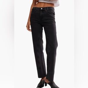 Free People - We the Free Risk Taker Raw Hem Straight Leg Jeans